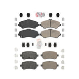 AmeriBRAKES Front Rear Ceramic Disc Brake Pads Kit For Dodge Grand Caravan Chrysler Town & Country Journey Volkswagen Routan Ram C/V KNF-100014
