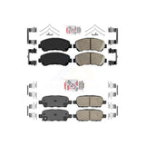 AmeriBRAKES Front Rear Ceramic Disc Brake Pads Kit For 2007-2012 Nissan Sentra SE-R Spec V KNF-100036