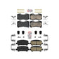 AmeriBRAKES Front Rear Ceramic Disc Brake Pads Kit For 2015-2020 Chevrolet Colorado GMC Canyon KNF-100045