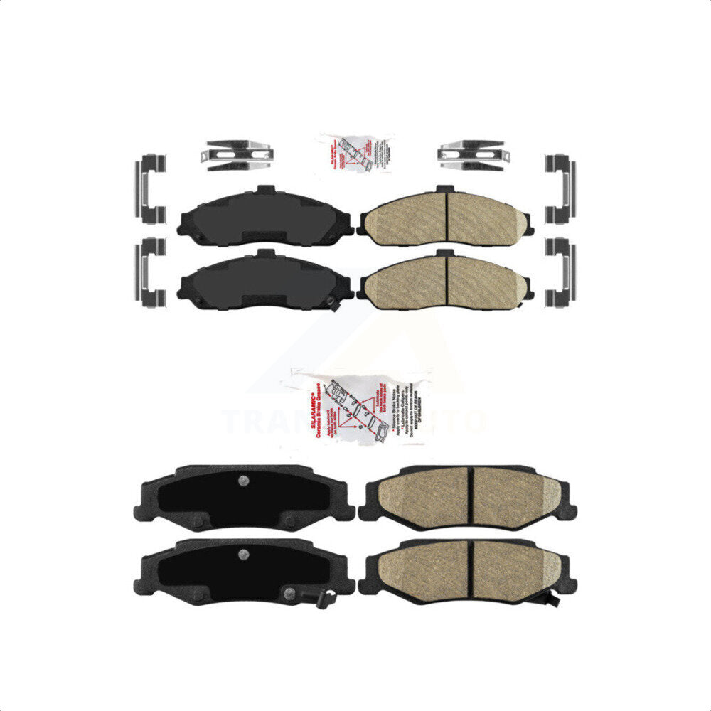 AmeriBRAKES Front Rear Ceramic Disc Brake Pads Kit For Chevrolet Corvette Cadillac XLR KNF-100050