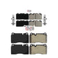 AmeriBRAKES Front Rear Semi-Metallic Disc Brake Pads Kit For Chevrolet Corvette Camaro KNF-100052