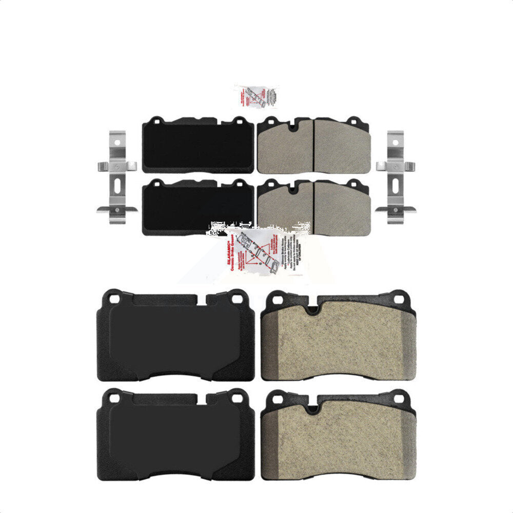 AmeriBRAKES Front Rear Semi-Metallic Disc Brake Pads Kit For Chevrolet Corvette Camaro KNF-100052