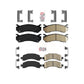 AmeriBRAKES Front Rear Ceramic Disc Brake Pads Kit For Chevrolet Tahoe GMC Suburban 1500 Avalanche Yukon XL Cadillac Escalade Express Savana KNF-100068