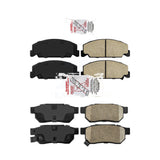 AmeriBRAKES Front Rear Ceramic Disc Brake Pads Kit For Honda Civic del Sol KNF-100106