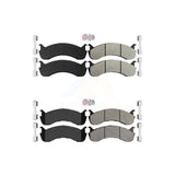 AmeriBRAKES Front Rear Semi-Metallic Disc Brake Pads Kit For 2007-2009 2011 Ford F-53 Motorhome Chassis 24000lbs To 26000lbs GVW KNF-100128
