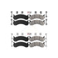 AmeriBRAKES Front Rear Semi-Metallic Disc Brake Pads Kit For 2007-2009 2011 Ford F-53 Motorhome Chassis 24000lbs To 26000lbs GVW KNF-100129