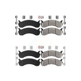 AmeriBRAKES Front Rear Semi-Metallic Disc Brake Pads Kit For 2007-2009 2011 Ford F-53 Motorhome Chassis 24000lbs To 26000lbs GVW KNF-100129