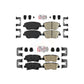 AmeriBRAKES Front Rear Ceramic Disc Brake Pads Kit For Kia Optima With Electric Parking KNF-100173