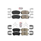 AmeriBRAKES Front Rear Ceramic Disc Brake Pads Kit For Kia Optima Hyundai Sonata KNF-100178