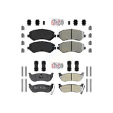 AmeriBRAKES Front Rear Semi-Metallic Disc Brake Pads Kit For 2003-2007 Jeep Liberty KNF-100209