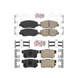 AmeriBRAKES Front Rear Ceramic Disc Brake Pads Kit For Honda Accord CR-V Element Acura ILX KNF-100225