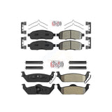 AmeriBRAKES Front Rear Semi-Metallic Disc Brake Pads Kit For Ford F-150 Lincoln Mark LT KNF-100242