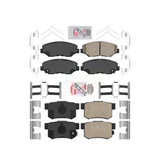 AmeriBRAKES Front Rear Ceramic Disc Brake Pads Kit For Honda Civic Acura ILX KNF-100295