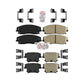 AmeriBRAKES Front Rear Ceramic Disc Brake Pads Kit For Dodge Charger Chrysler 300 Challenger Magnum KNF-100331
