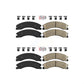 AmeriBRAKES Front Rear Ceramic Disc Brake Pads Kit For Chevrolet Silverado 2500 HD GMC Sierra 3500 Suburban KNF-100361
