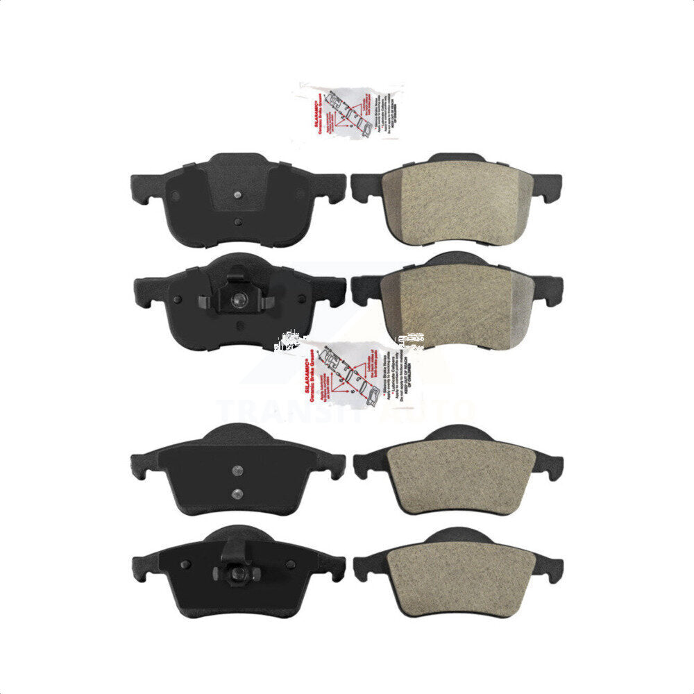 AmeriBRAKES Front Rear Semi-Metallic Disc Brake Pads Kit For Volvo S60 V70 XC70 S80 KNF-100386