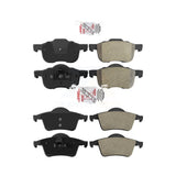 AmeriBRAKES Front Rear Semi-Metallic Disc Brake Pads Kit For Volvo S60 V70 XC70 S80 KNF-100386