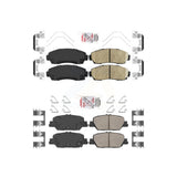 AmeriBRAKES Front Rear Ceramic Disc Brake Pads Kit For 2020-2022 Honda CR-V FULL HYBRID EV-GAS (FHEV) engine KNF-100415