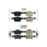 AmeriBRAKES Front Rear Semi-Metallic Disc Brake Pads Kit For Mercedes-Benz E350 E320 E300 KNF-100419