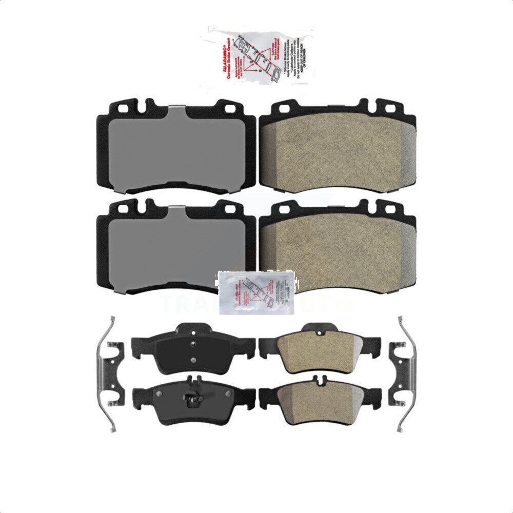 AmeriBRAKES Front Rear Semi-Metallic Disc Brake Pads Kit For Mercedes-Benz E350 SL500 E500 SL550 CLS550 CLS500 S430 S500 E550 CL500 S350 CL600 KNF-100421