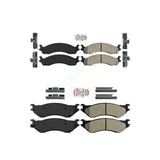 AmeriBRAKES Front Rear Semi-Metallic Disc Brake Pads Kit For 2001-2002 Dodge Ram 2500 3500 KNF-100463