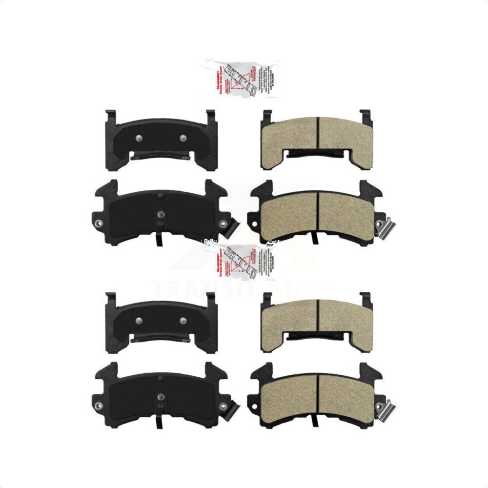 AmeriBRAKES Front Rear Semi-Metallic Disc Brake Pads Kit For Chevrolet Camaro Pontiac Firebird Cadillac Eldorado Buick Riviera Seville Oldsmobile Toronado KNF-100479