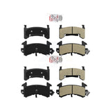 AmeriBRAKES Front Rear Semi-Metallic Disc Brake Pads Kit For Chevrolet Camaro Pontiac Firebird Cadillac Eldorado Buick Riviera Seville Oldsmobile Toronado KNF-100479