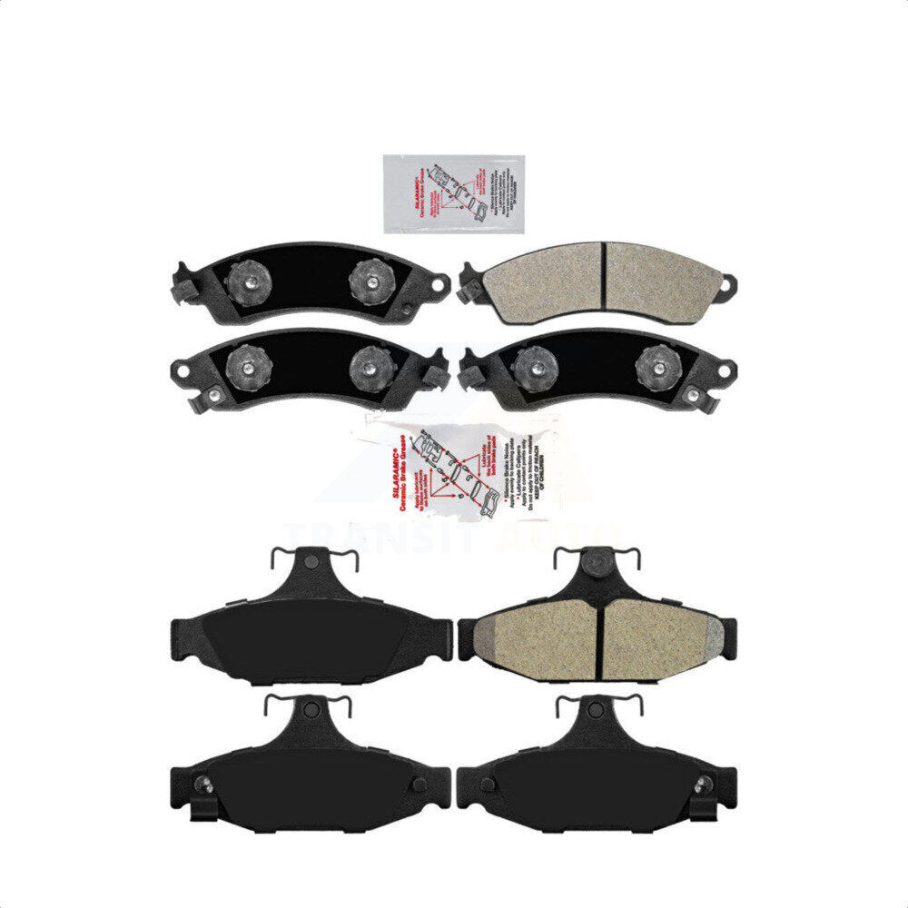 AmeriBRAKES Front Rear Semi-Metallic Disc Brake Pads Kit For Chevrolet Corvette Camaro Pontiac Firebird KNF-100481