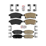 AmeriBRAKES Front Rear Ceramic Disc Brake Pads Kit For Chevrolet Cruze Sonic Limited KNF-100489