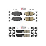AmeriBRAKES Front Rear Ceramic Disc Brake Pads Kit For Toyota RAV4 Matrix Pontiac Vibe KNF-100499