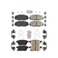 AmeriBRAKES Front Rear Ceramic Disc Brake Pads Kit For Toyota Corolla Scion xB Matrix Pontiac Vibe KNF-100505
