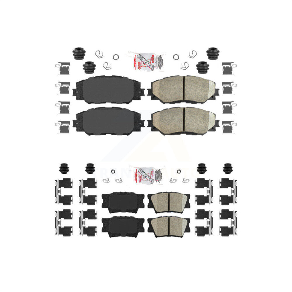 AmeriBRAKES Front Rear Ceramic Disc Brake Pads Kit For Toyota RAV4 Lexus HS250h KNF-100516