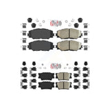 AmeriBRAKES Front Rear Ceramic Disc Brake Pads Kit For Toyota RAV4 Lexus HS250h KNF-100516