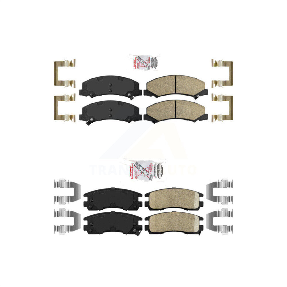 AmeriBRAKES Front Rear Ceramic Disc Brake Pads Kit For Chevrolet Impala Buick LaCrosse Monte Carlo Allure KNF-100519