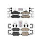 AmeriBRAKES Front Rear Ceramic Disc Brake Pads Kit For Chevrolet Traverse GMC Acadia Cadillac XT5 Buick Enclave Blazer XT6 KNF-100537