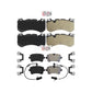 AmeriBRAKES Front Rear Semi-Metallic Disc Brake Pads Kit For Audi RS7 KNF-100541