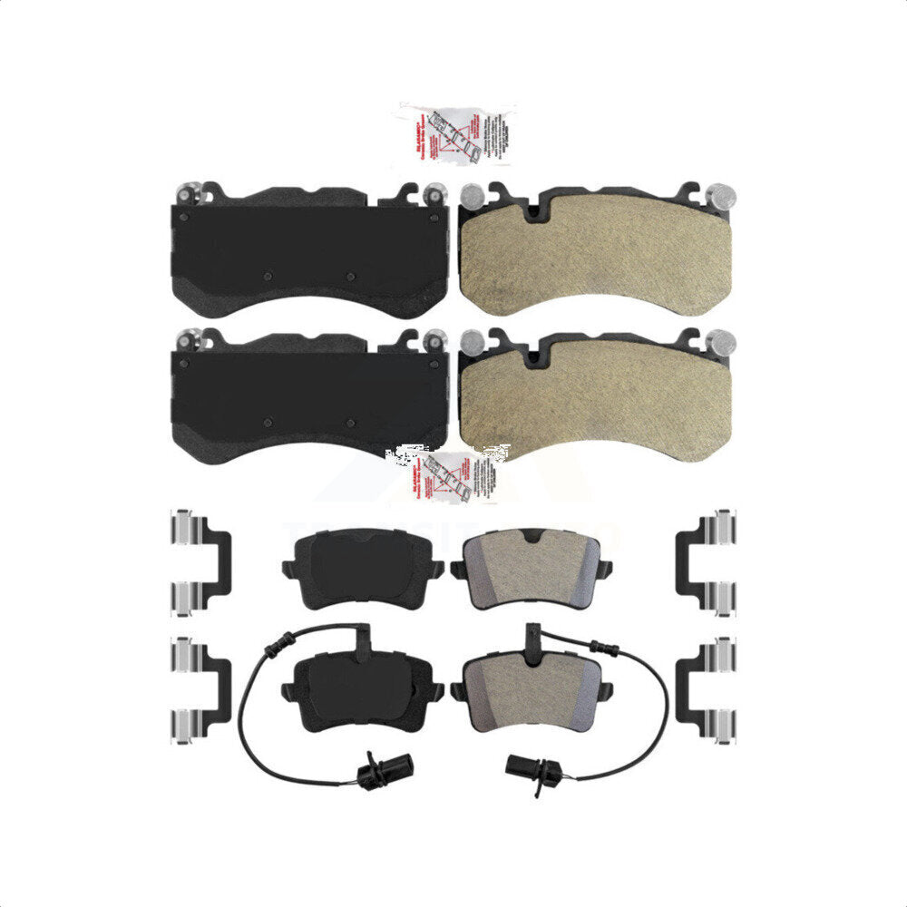 AmeriBRAKES Front Rear Semi-Metallic Disc Brake Pads Kit For Audi RS7 KNF-100541