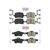 AmeriBRAKES Front Rear Ceramic Disc Brake Pads Kit For Pontiac Solstice Saturn Sky KNF-100555