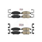 AmeriBRAKES Front Rear Ceramic Disc Brake Pads Kit For Cadillac CTS KNF-100587