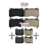 AmeriBRAKES Front Rear Semi-Metallic Disc Brake Pads Kit For Subaru Impreza Mitsubishi Lancer WRX STI BRZ Toyota 86 KNF-100608