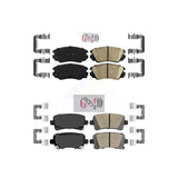 AmeriBRAKES Front Rear Ceramic Disc Brake Pads Kit For Chevrolet Malibu Buick LaCrosse Regal KNF-100616
