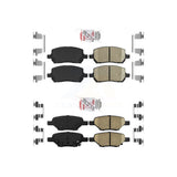 AmeriBRAKES Front Rear Ceramic Disc Brake Pads Kit For Pontiac G5 Pursuit KNF-100646