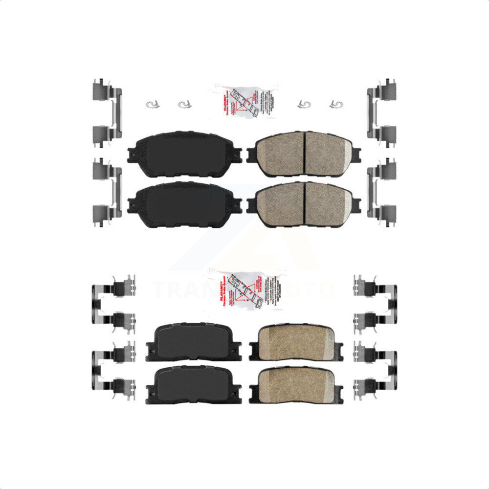 AmeriBRAKES Front Rear Ceramic Disc Brake Pads Kit For Toyota Camry Lexus ES330 ES300 KNF-100655