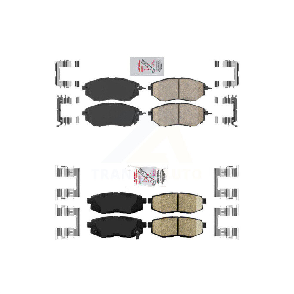 AmeriBRAKES Front Rear Ceramic Disc Brake Pads Kit For Subaru Forester Outback Legacy Tribeca B9 KNF-100662
