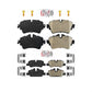 AmeriBRAKES Front Rear Ceramic Disc Brake Pads Kit For Mini Cooper KNF-100681