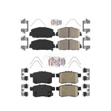 AmeriBRAKES Front Rear Ceramic Disc Brake Pads Kit For Honda Accord KNF-100690