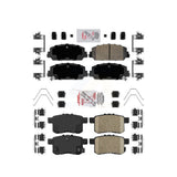 AmeriBRAKES Front Rear Ceramic Disc Brake Pads Kit For Honda Accord KNF-100697
