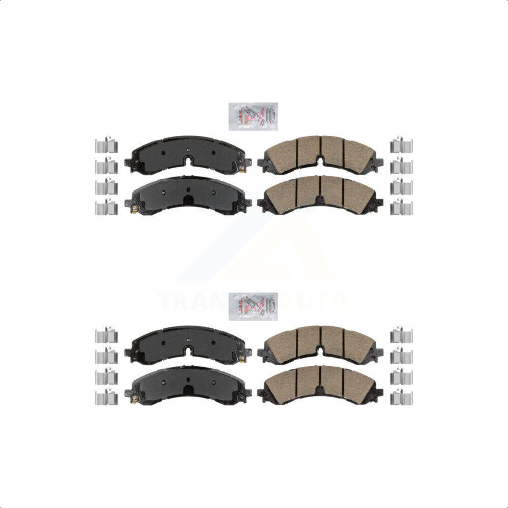 AmeriBRAKES Front Rear Ceramic Disc Brake Pads Kit For Chevrolet Silverado 2500 HD GMC Sierra 3500 KNF-100715