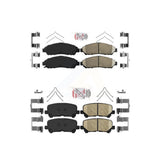 AmeriBRAKES Front Rear Ceramic Disc Brake Pads Kit For Honda Pilot Acura MDX ZDX KNF-100753