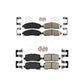 AmeriBRAKES Front Rear Ceramic Disc Brake Pads Kit For 2014-2020 Acura RLX Sport Hybrid SH-AWD KNF-100757